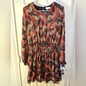 NSR Stella Floral Smocked Waist Minidress.